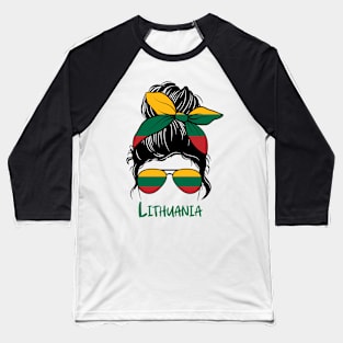 Lithuania girl, Lithuania Flag, Lithuania gift heritage,  Lithuanian girlfriend, Baseball T-Shirt